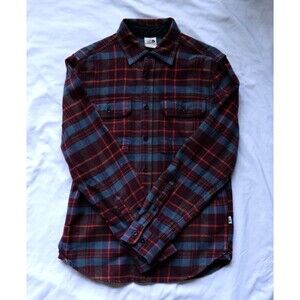 North Face Multicolor Blue/Burgundy Arroyo Classic Button Up Flannel Size Small